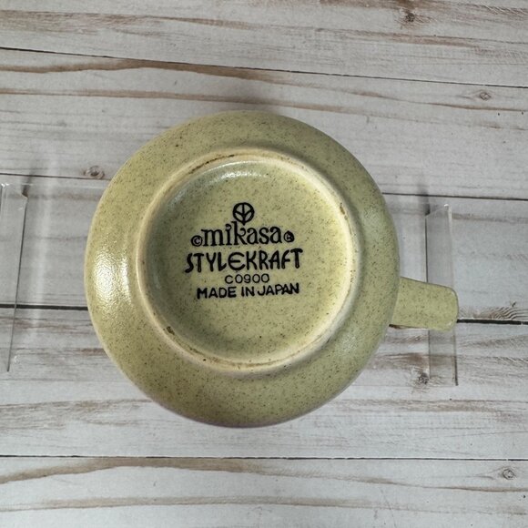 Mikasa Stylekraft C0900 Creamer Pitcher Brown Cream Speckled Japan Vintage - Picture 7 of 9